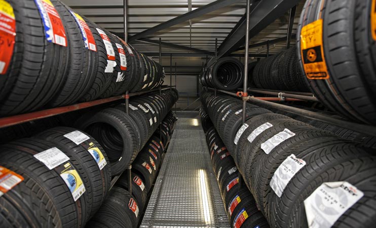 Stockage de pneus chez JF Pneus